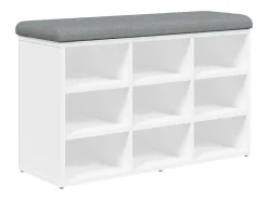 Móvel De Arrumação|Sapateira| Banco sapateira 82x32x50 cm derivados de madeira PT880180 Branco