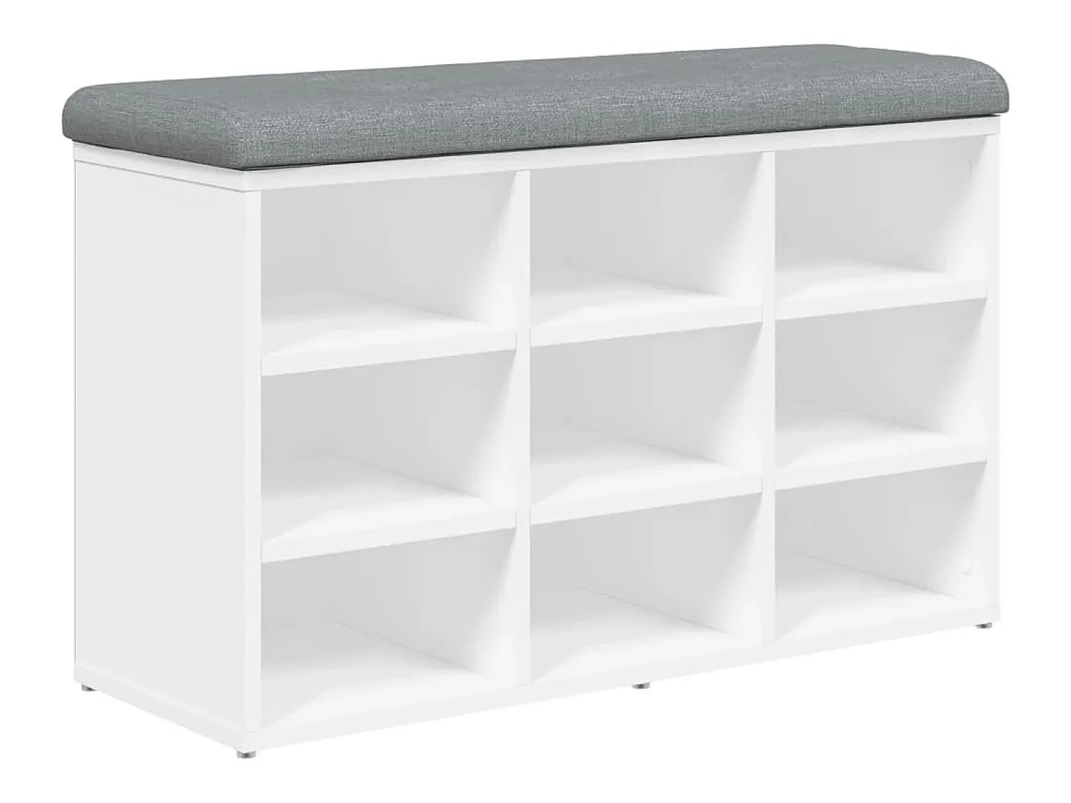 Móvel De Arrumação|Sapateira| Banco sapateira 82x32x50 cm derivados de madeira PT880180 Branco