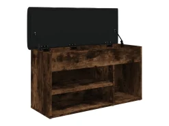 Online Banco sapateira 82x32x45,5 cm derivados madeira carvalho fumado PT489846 Castanho