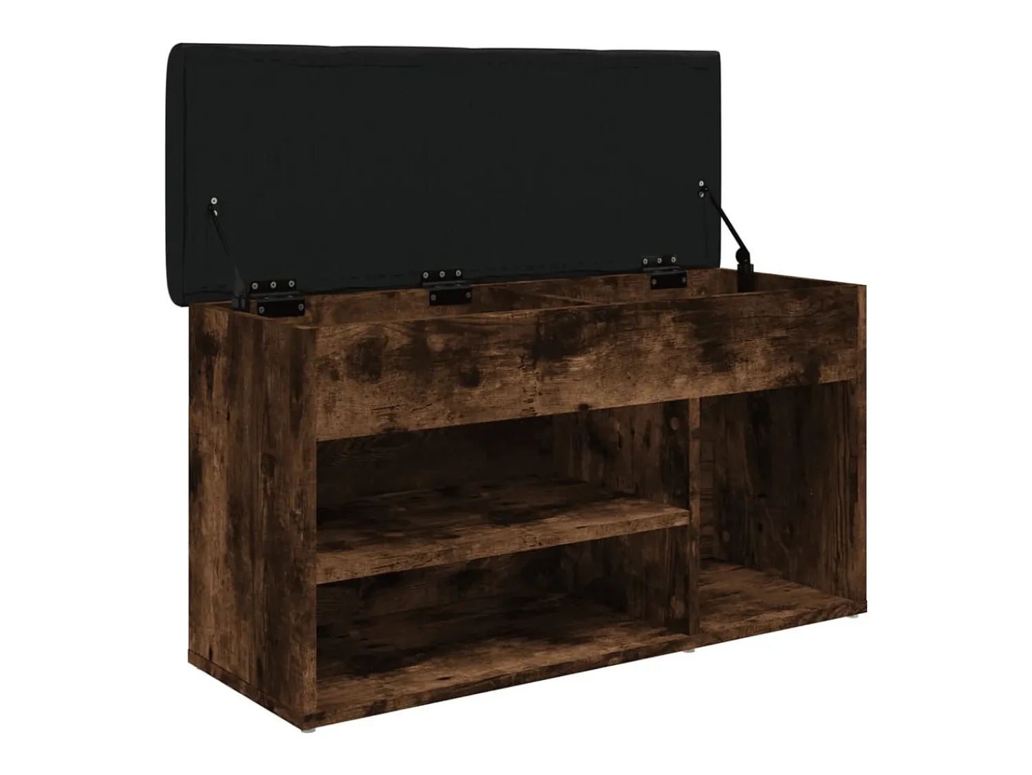 Online Banco sapateira 82x32x45,5 cm derivados madeira carvalho fumado PT489846 Castanho