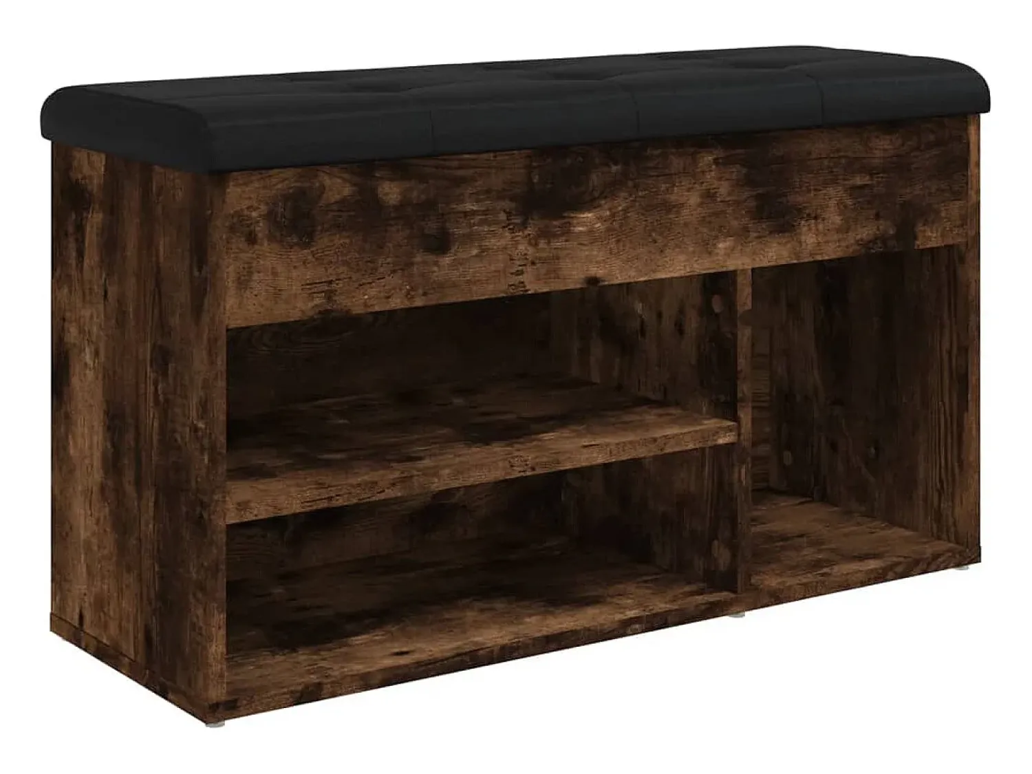 Online Banco sapateira 82x32x45,5 cm derivados madeira carvalho fumado PT489846 Castanho