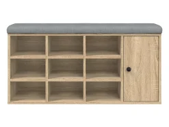 vidaxl Banco sapateira 102x32x50 cm derivados madeira carvalho sonoma^ Móvel De Arrumação|Sapateira