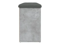 Best vidaxl Banco sapateira 102x32x50 cm derivados madeira cinzento cimento Cinzento claro