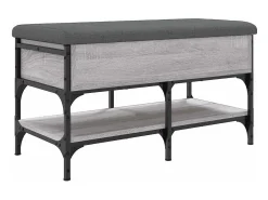 vidaxl Banco sapateira 82x42x45 cm derivados madeira sonoma^ Móvel De Arrumação|Sapateira