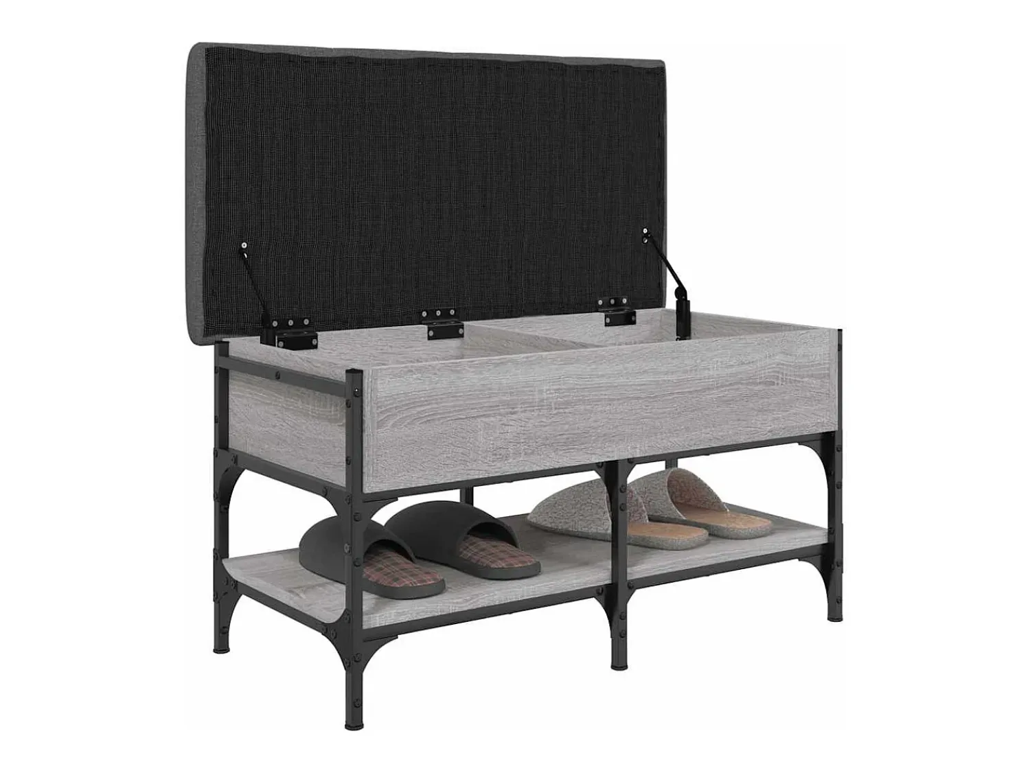 vidaxl Banco sapateira 82x42x45 cm derivados madeira sonoma^ Móvel De Arrumação|Sapateira