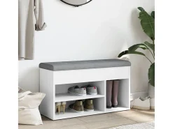 Móvel De Arrumação|Sapateira* Banco sapateira 82x32x45,5 cm derivados de madeira PT343453 Branco