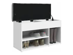 Móvel De Arrumação|Sapateira* Banco sapateira 82x32x45,5 cm derivados de madeira PT343453 Branco
