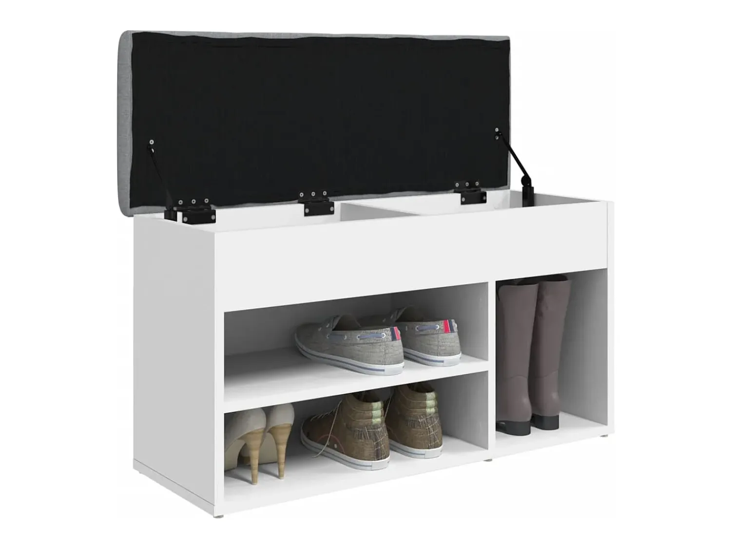 Móvel De Arrumação|Sapateira* Banco sapateira 82x32x45,5 cm derivados de madeira PT343453 Branco