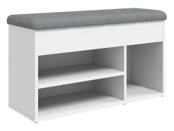 Móvel De Arrumação|Sapateira* Banco sapateira 82x32x45,5 cm derivados de madeira PT343453 Branco
