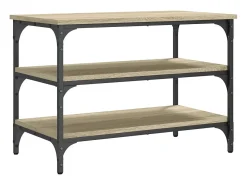 Móvel De Arrumação|Sapateira*vidaxl Banco sapateira 70x38,5x49 cm derivados madeira carvalho sonoma Natural claro