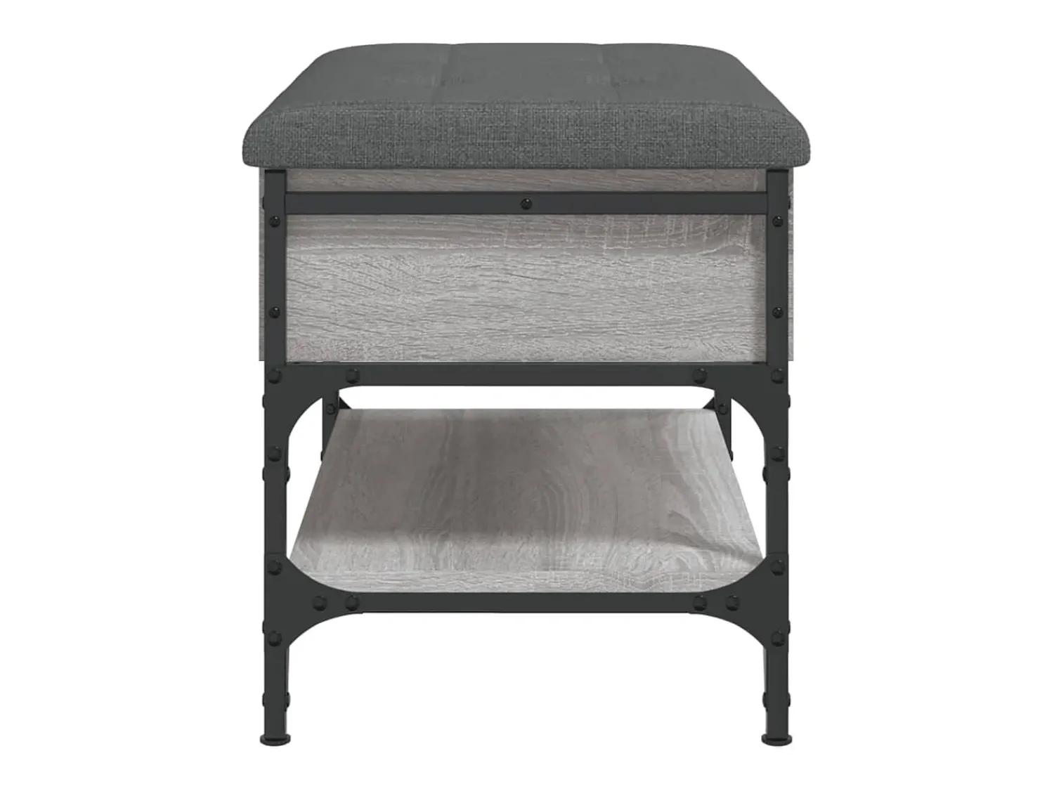 Outlet vidaxl Banco sapateira 62x42x45cm derivados de madeira sonoma Cinzento