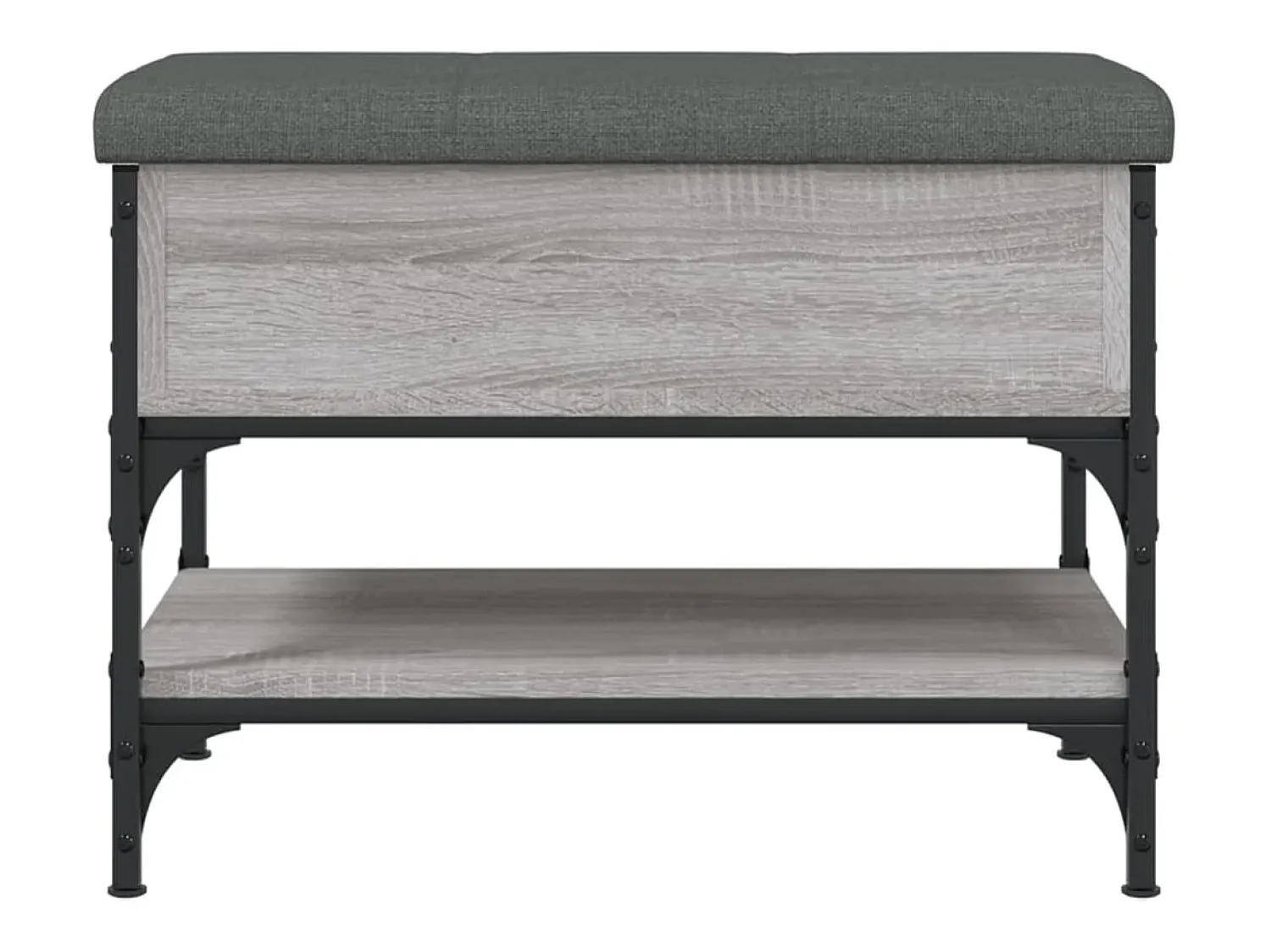 Outlet vidaxl Banco sapateira 62x42x45cm derivados de madeira sonoma Cinzento
