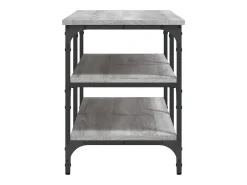 Discount vidaxl Banco sapateira 100x38,5x49cm derivados madeira sonoma Cinzento