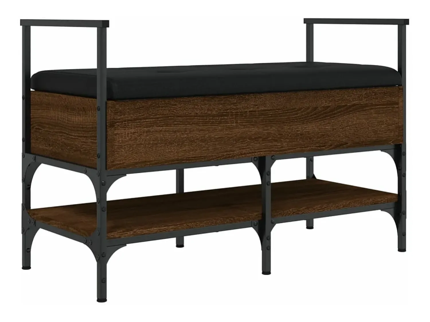 Móvel De Arrumação|Sapateira|vidaxl Banco sapateira 85,5x42x57,5cm deriv. madeira carvalho castanho Natural claro
