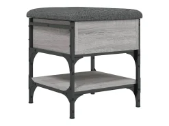 Online vidaxl Banco sapateira 42x42x45cm derivados de madeira sonoma Cinzento