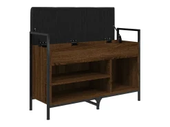 vidaxl Banco sapateira 85,5x32x57,5cm deriv. madeira carvalho castanho^ Móvel De Arrumação|Sapateira