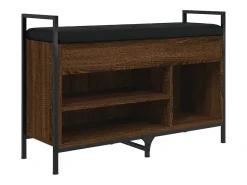 vidaxl Banco sapateira 85,5x32x57,5cm deriv. madeira carvalho castanho^ Móvel De Arrumação|Sapateira