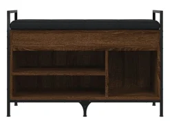 vidaxl Banco sapateira 85,5x32x57,5cm deriv. madeira carvalho castanho^ Móvel De Arrumação|Sapateira