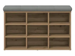 vidaxl Banco sapateira 82x32x50cm derivados madeira carvalho artisiano^ Móvel De Arrumação|Sapateira