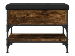 Móvel De Arrumação|Sapateira*vidaxl Banco sapateira 62x42x45cm derivados de madeira carvalho fumado Natural claro