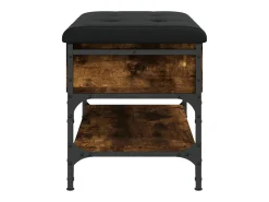 Móvel De Arrumação|Sapateira*vidaxl Banco sapateira 62x42x45cm derivados de madeira carvalho fumado Natural claro