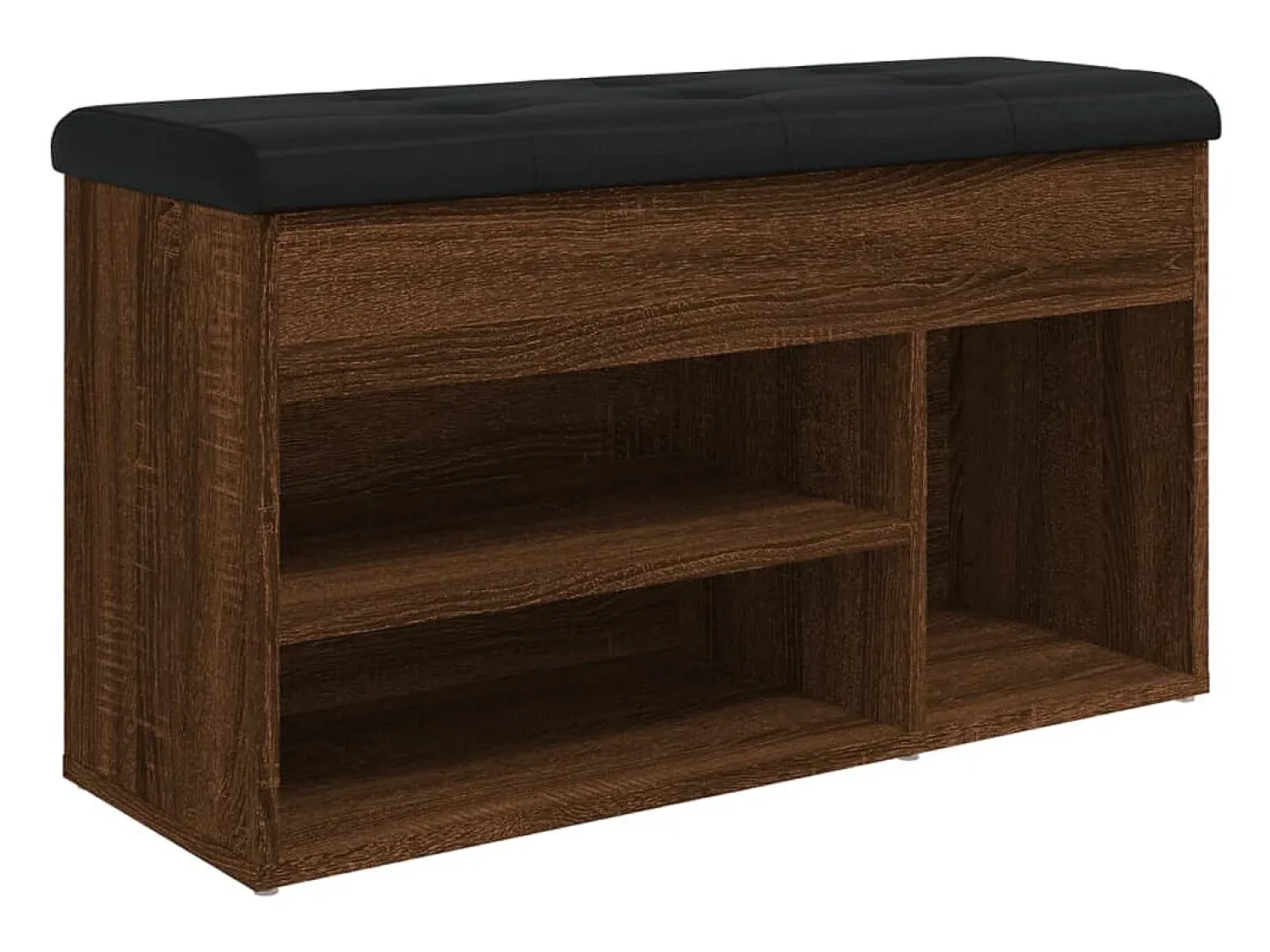 Móvel De Arrumação|Sapateira* Banco sapateira 82x32x45,5cm derivado madeira carvalho PT334739 Castanho