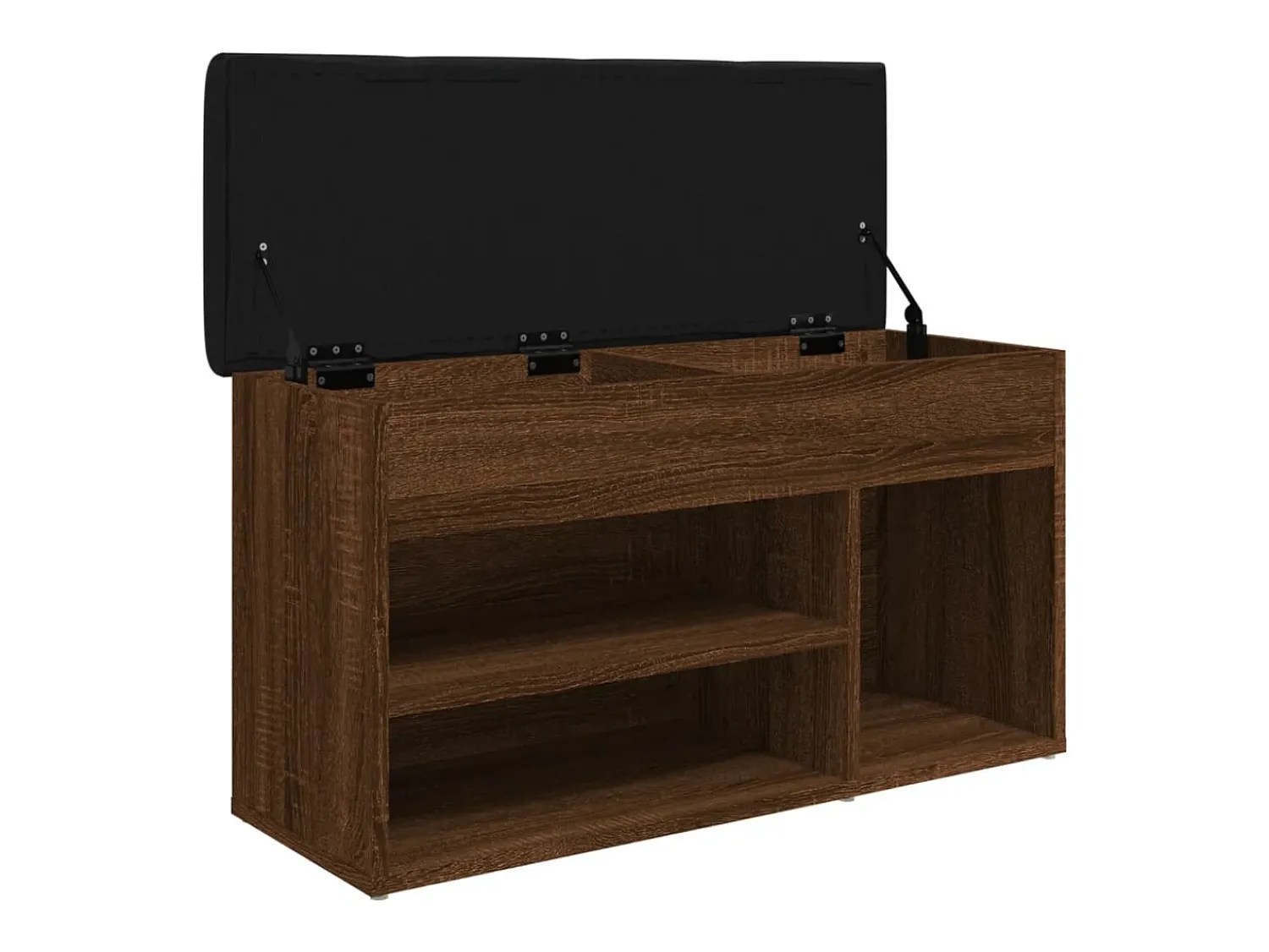 Móvel De Arrumação|Sapateira* Banco sapateira 82x32x45,5cm derivado madeira carvalho PT334739 Castanho