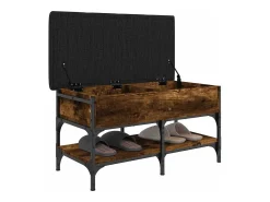 Móvel De Arrumação|Sapateira*vidaxl Banco sapateira 82x42x45cm derivados de madeira carvalho fumado Natural claro