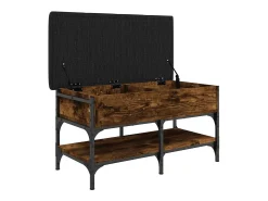 Móvel De Arrumação|Sapateira*vidaxl Banco sapateira 82x42x45cm derivados de madeira carvalho fumado Natural claro