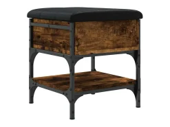 Móvel De Arrumação|Sapateira*vidaxl Banco sapateira 42x42x45cm derivados de madeira carvalho fumado Natural claro