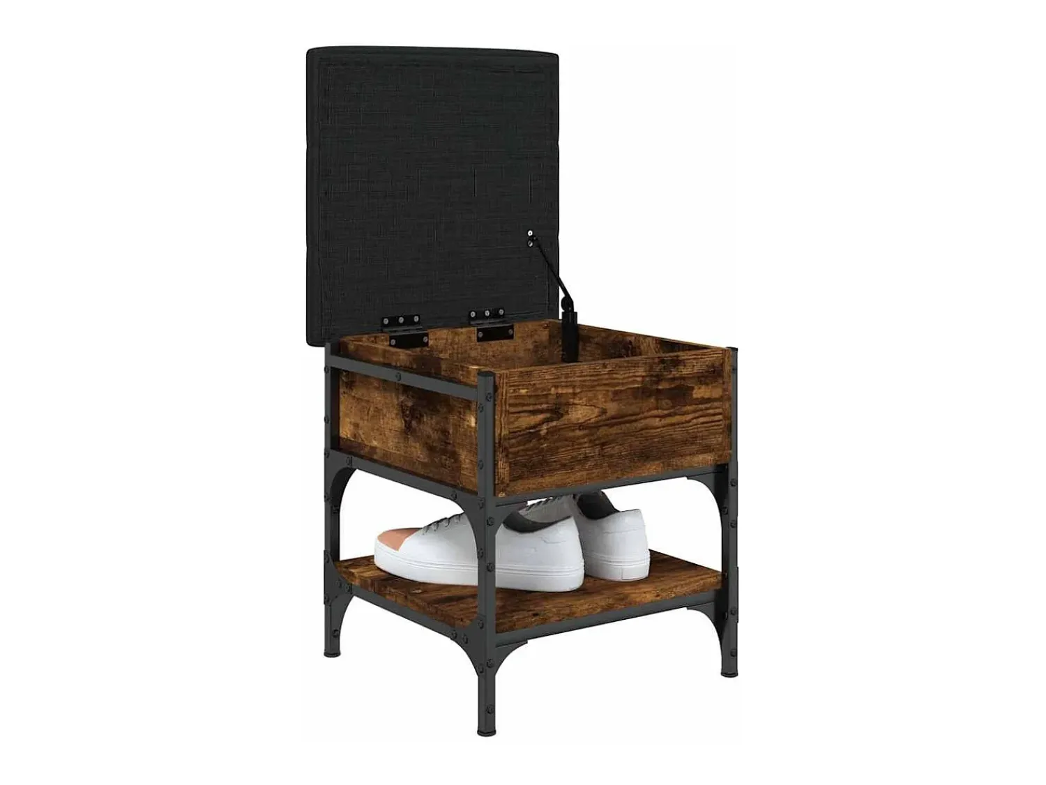 Móvel De Arrumação|Sapateira*vidaxl Banco sapateira 42x42x45cm derivados de madeira carvalho fumado Natural claro