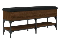 Sale vidaxl Banco sapateira 102x32x45cm derivados madeira carvalho castanho Natural claro