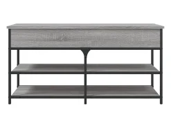 vidaxl Banco sapateira 100x42,5x50cm derivados madeira sonoma^ Móvel De Arrumação|Sapateira