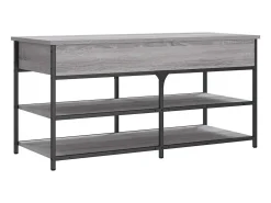 vidaxl Banco sapateira 100x42,5x50cm derivados madeira sonoma^ Móvel De Arrumação|Sapateira