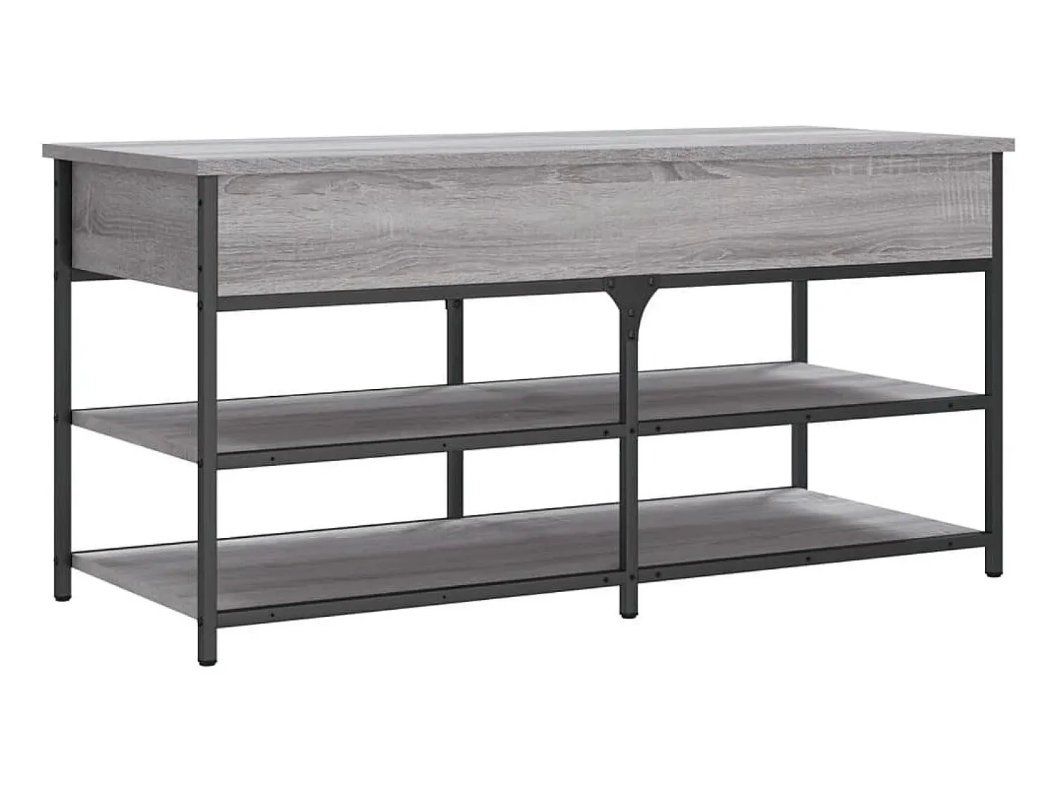 vidaxl Banco sapateira 100x42,5x50cm derivados madeira sonoma^ Móvel De Arrumação|Sapateira