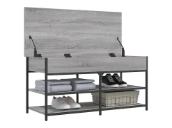 vidaxl Banco sapateira 100x42,5x50cm derivados madeira sonoma^ Móvel De Arrumação|Sapateira