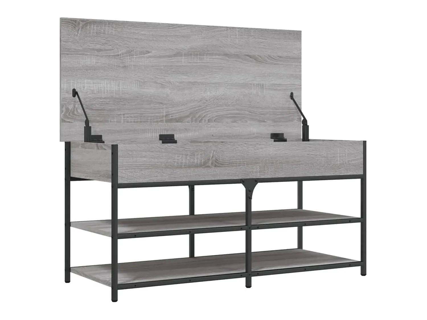 vidaxl Banco sapateira 100x42,5x50cm derivados madeira sonoma^ Móvel De Arrumação|Sapateira