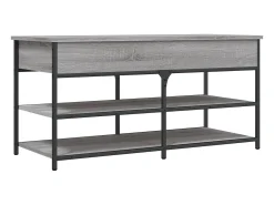 vidaxl Banco sapateira 100x42,5x50cm derivados madeira sonoma^ Móvel De Arrumação|Sapateira