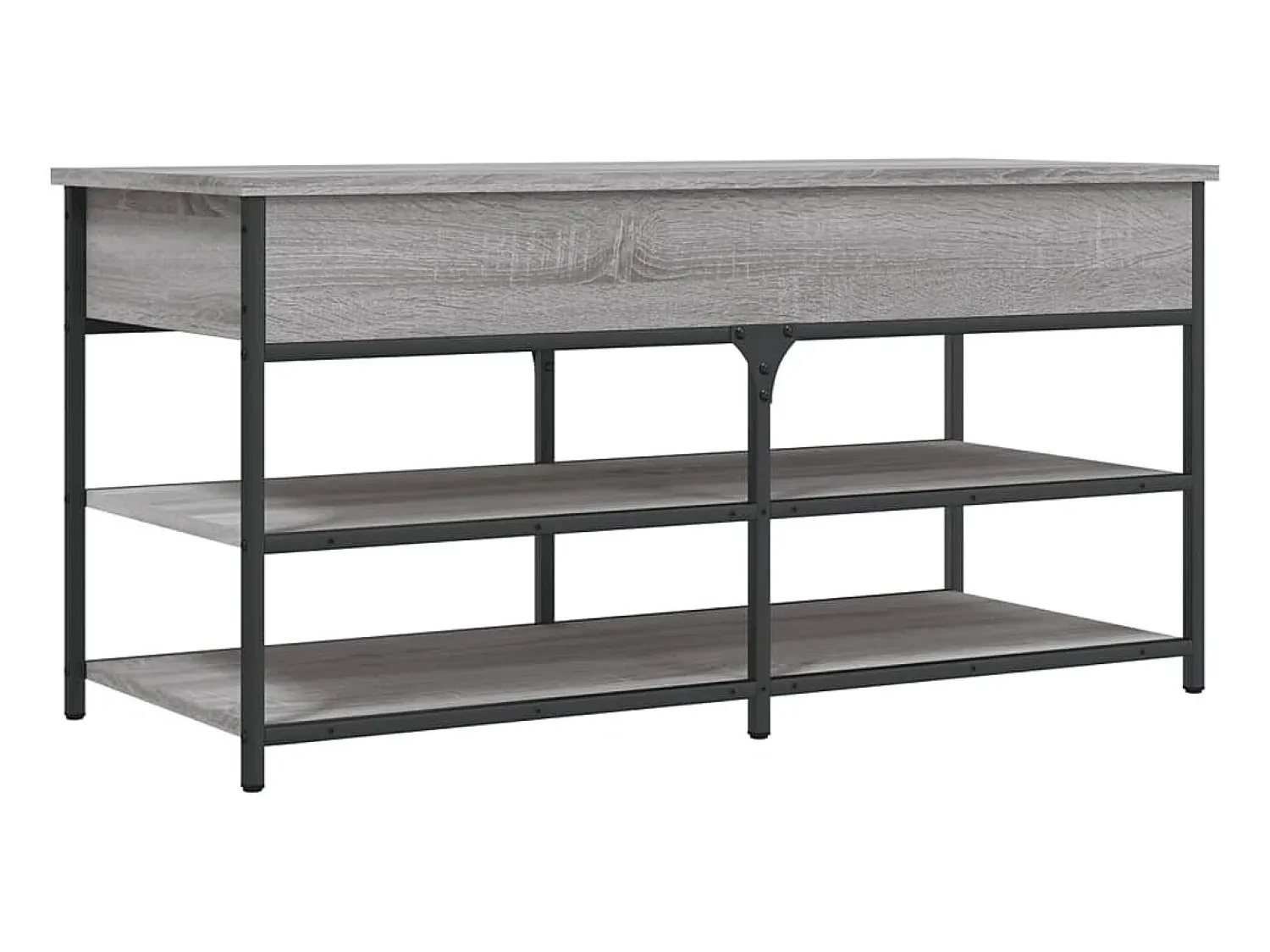 vidaxl Banco sapateira 100x42,5x50cm derivados madeira sonoma^ Móvel De Arrumação|Sapateira
