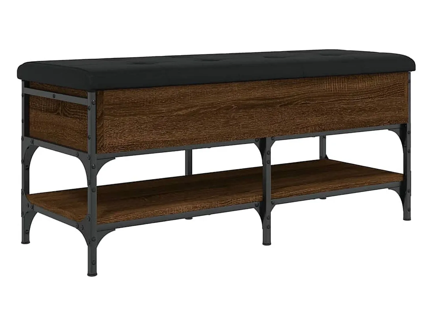 vidaxl Banco sapateira 102x42x45cm derivados madeira carvalho castanho^ Móvel De Arrumação|Sapateira