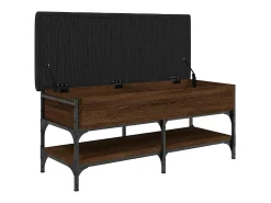 vidaxl Banco sapateira 102x42x45cm derivados madeira carvalho castanho^ Móvel De Arrumação|Sapateira