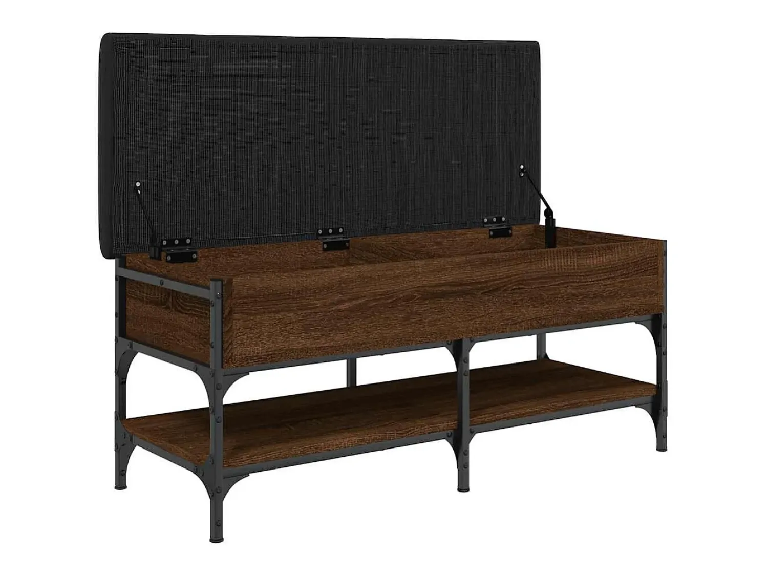 vidaxl Banco sapateira 102x42x45cm derivados madeira carvalho castanho^ Móvel De Arrumação|Sapateira