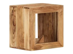 Hot vidaxl Banco 40x30x40 cm madeira de acácia maciça Castanho