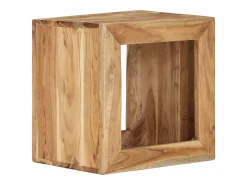 Hot vidaxl Banco 40x30x40 cm madeira de acácia maciça Castanho