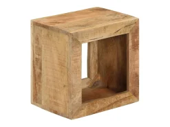 Mesa De Apoio|vidaxl Banco 40x30x40 cm madeira de mangueira maciça Natural claro