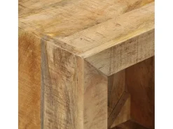 Mesa De Apoio|vidaxl Banco 40x30x40 cm madeira de mangueira maciça Natural claro