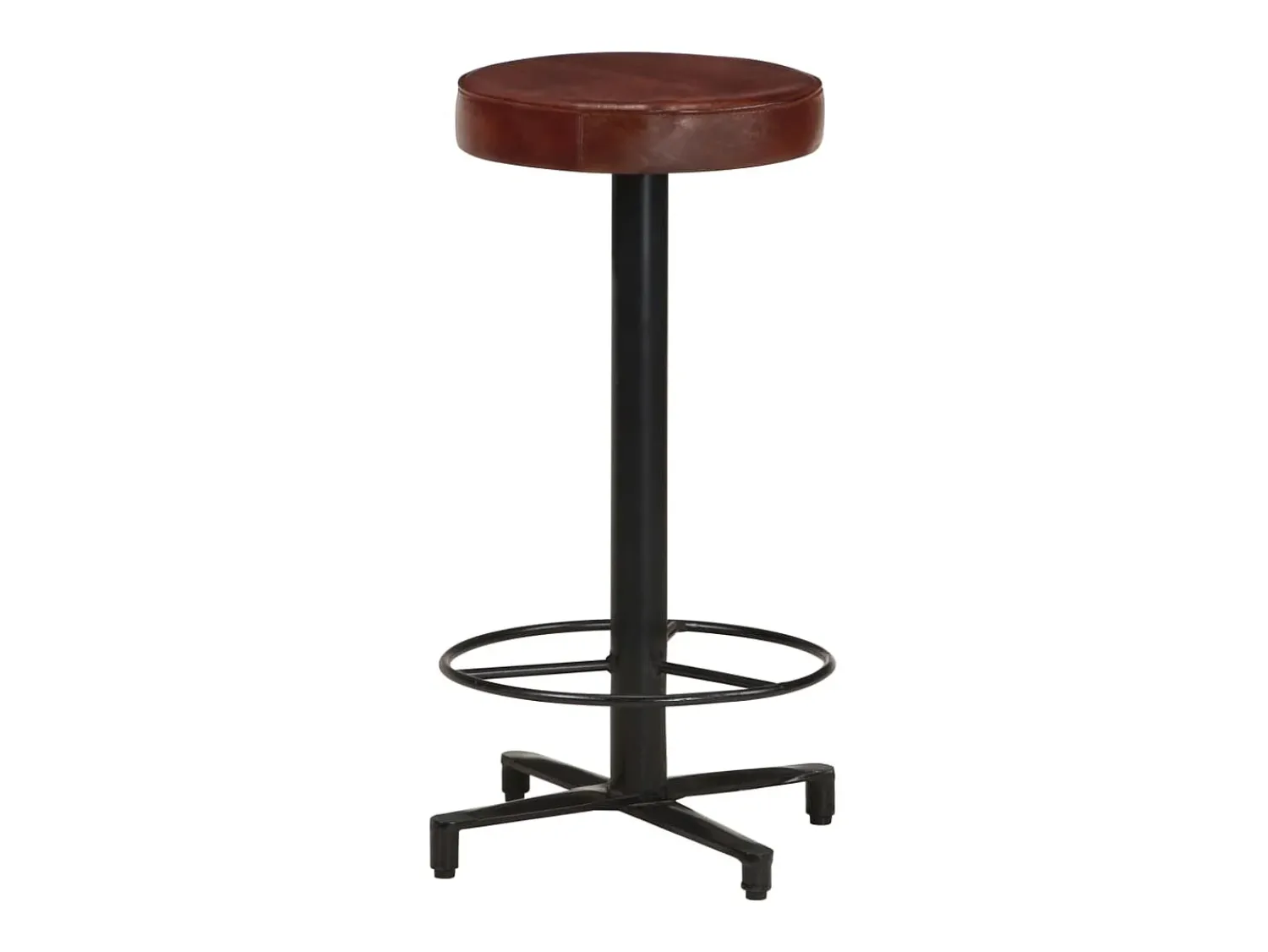 Banco|vidaxl Bancos de bar 2 pcs 66 cm couro genuíno Natural claro