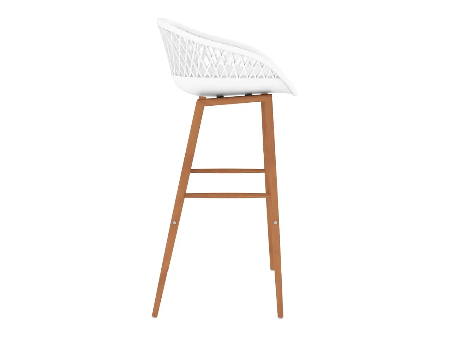 Discount Bancos de bar 4 pcs PT242867 Branco