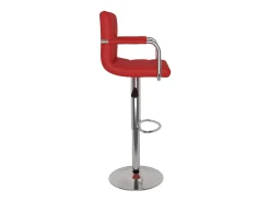 vidaxl Bancos de bar 2 pcs couro artificial tinto^ Banco