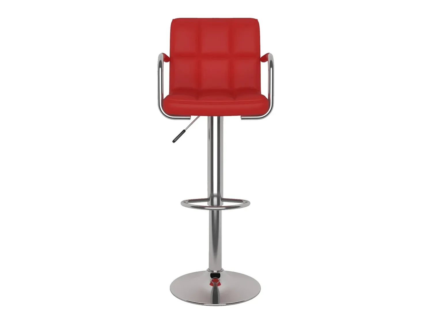 vidaxl Bancos de bar 2 pcs couro artificial tinto^ Banco